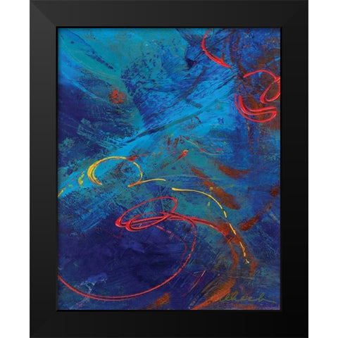 Red Swings By III Black Modern Wood Framed Art Print by Dilbeck, Nikki