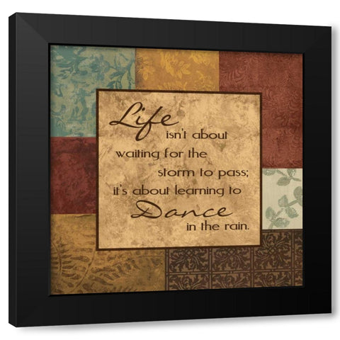 Lifes About Black Modern Wood Framed Art Print with Double Matting by Devereux, Sophie