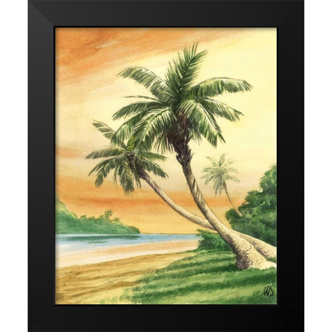 Tropical Dream I Black Modern Wood Framed Art Print by Duke, William