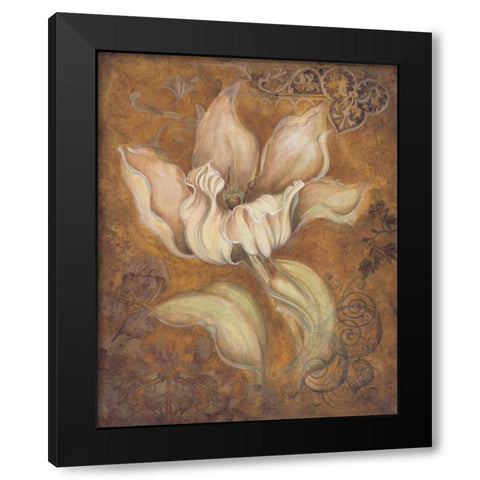 Study in Ecru II Black Modern Wood Framed Art Print by Engman, Allyn