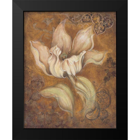 Study in Ecru II Black Modern Wood Framed Art Print by Engman, Allyn