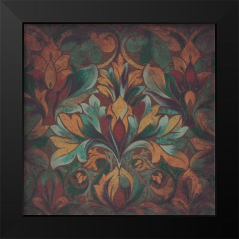 Rainforest II Black Modern Wood Framed Art Print by Engman, Allyn