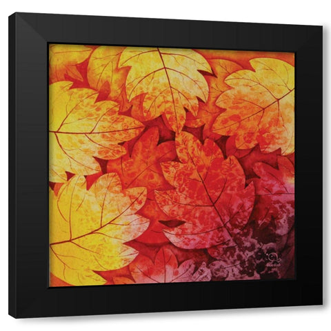 Autumn Hues I Black Modern Wood Framed Art Print by Blue Fish