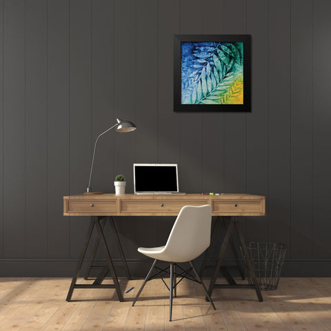Autumn Hues II Black Modern Wood Framed Art Print by Blue Fish