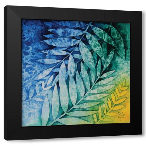 Autumn Hues II Black Modern Wood Framed Art Print with Double Matting by Blue Fish