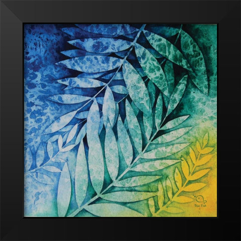 Autumn Hues II Black Modern Wood Framed Art Print by Blue Fish