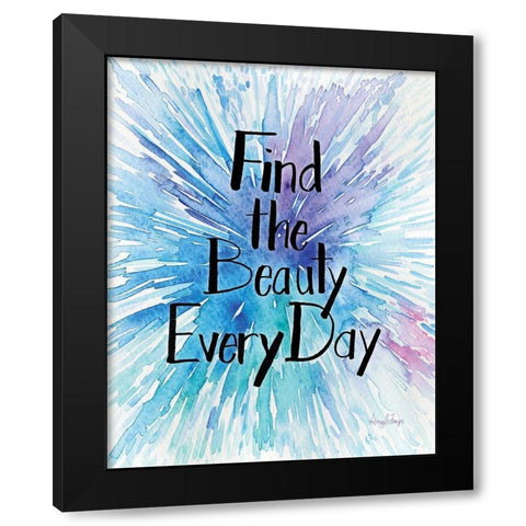 Every Day Beauty Black Modern Wood Framed Art Print with Double Matting by Frazer, Amy