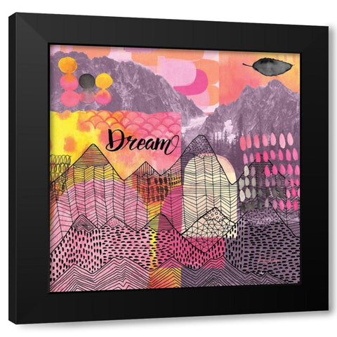 Mountains Dream Black Modern Wood Framed Art Print by Frazer, Amy