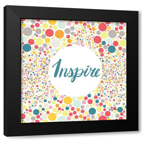 Inspire Black Modern Wood Framed Art Print with Double Matting by Frazer, Amy