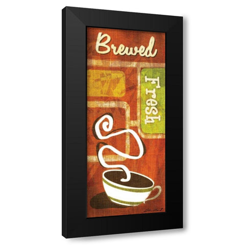 Retro Coffee II Black Modern Wood Framed Art Print by Gamel, Stacy