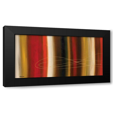 Gold Rush Black Modern Wood Framed Art Print by Guedez, Carmen