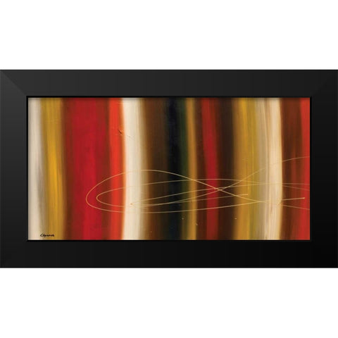 Gold Rush Black Modern Wood Framed Art Print by Guedez, Carmen