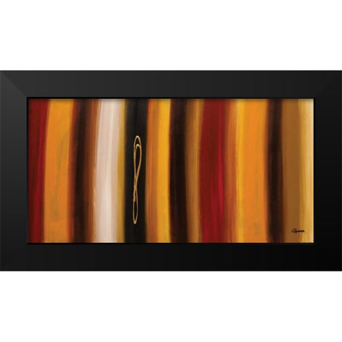 Golden Hour Black Modern Wood Framed Art Print by Guedez, Carmen