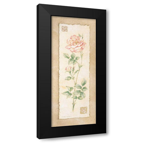 Rose Black Modern Wood Framed Art Print with Double Matting by Gladding, Pamela