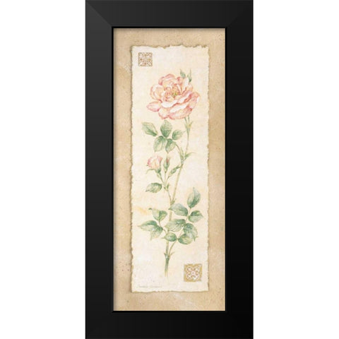 Rose Black Modern Wood Framed Art Print by Gladding, Pamela