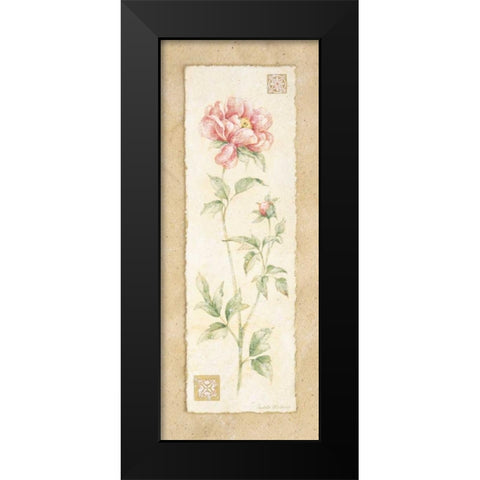 Peony Black Modern Wood Framed Art Print by Gladding, Pamela