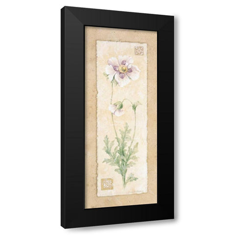Poppy Black Modern Wood Framed Art Print with Double Matting by Gladding, Pamela