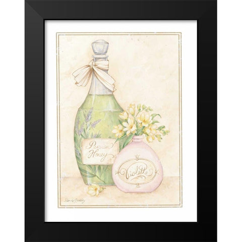 Persian Honey Black Modern Wood Framed Art Print by Gladding, Pamela