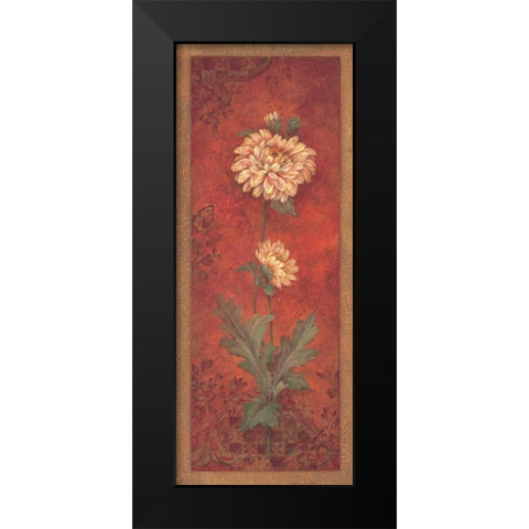 Chrysanthemum Black Modern Wood Framed Art Print by Gladding, Pamela