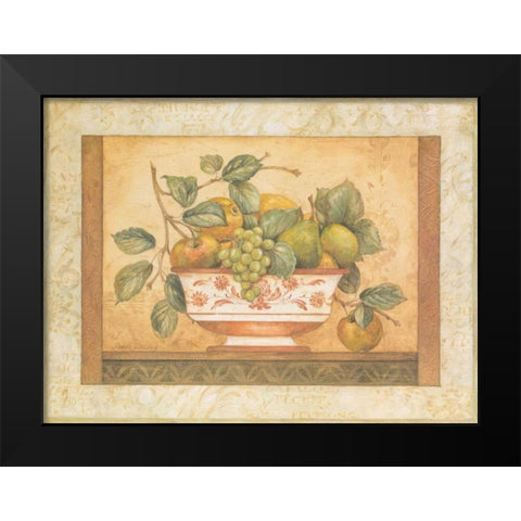 Frutta Alla Siena II Black Modern Wood Framed Art Print by Gladding, Pamela
