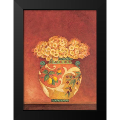 Tuscan Bouquet II Black Modern Wood Framed Art Print by Gladding, Pamela