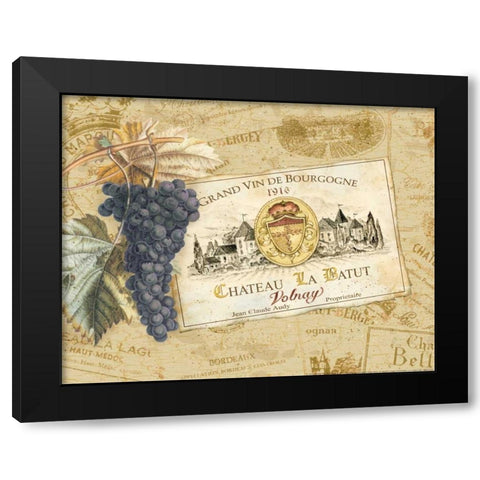 Chateau La Batut Black Modern Wood Framed Art Print by Gladding, Pamela