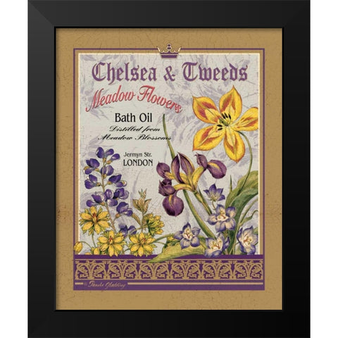 Meadow Flowers Black Modern Wood Framed Art Print by Gladding, Pamela