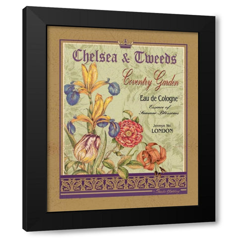 Coventry Garden Black Modern Wood Framed Art Print with Double Matting by Gladding, Pamela