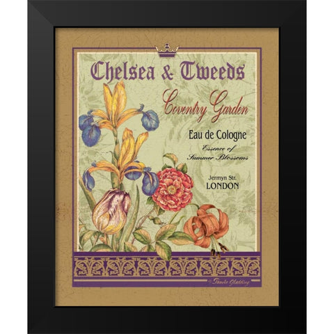 Coventry Garden Black Modern Wood Framed Art Print by Gladding, Pamela