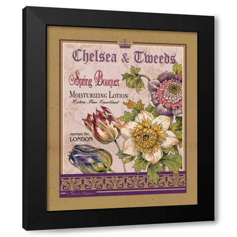 Spring Bouquet Black Modern Wood Framed Art Print with Double Matting by Gladding, Pamela
