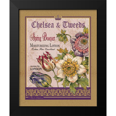 Spring Bouquet Black Modern Wood Framed Art Print by Gladding, Pamela