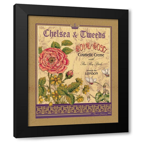 Royal Rose Black Modern Wood Framed Art Print with Double Matting by Gladding, Pamela