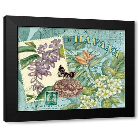 Havana Black Modern Wood Framed Art Print with Double Matting by Gladding, Pamela