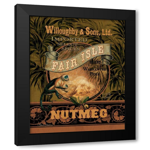 Nutmeg Black Modern Wood Framed Art Print with Double Matting by Gladding, Pamela