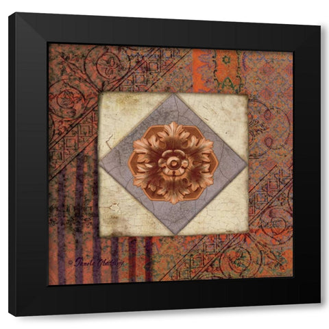 Lavender Archivae Black Modern Wood Framed Art Print with Double Matting by Gladding, Pamela