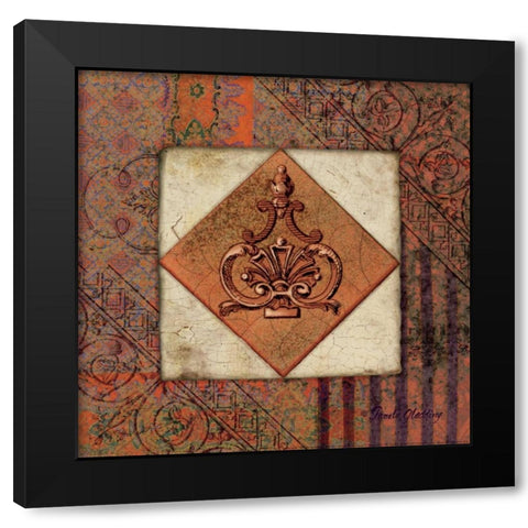 Rust Archivae Black Modern Wood Framed Art Print by Gladding, Pamela