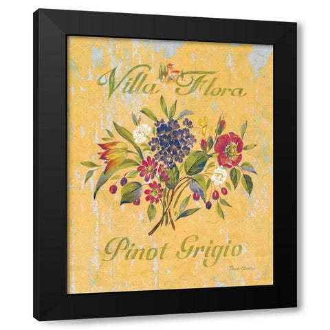 Pinot Grigio Black Modern Wood Framed Art Print with Double Matting by Gladding, Pamela