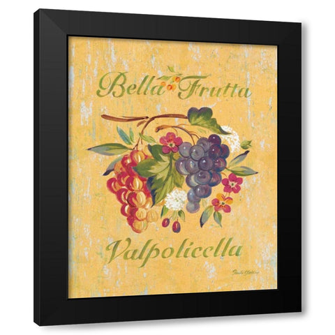 Valpolicella Black Modern Wood Framed Art Print with Double Matting by Gladding, Pamela