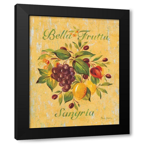 Sangria Black Modern Wood Framed Art Print with Double Matting by Gladding, Pamela