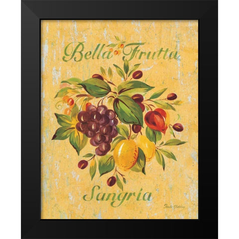 Sangria Black Modern Wood Framed Art Print by Gladding, Pamela