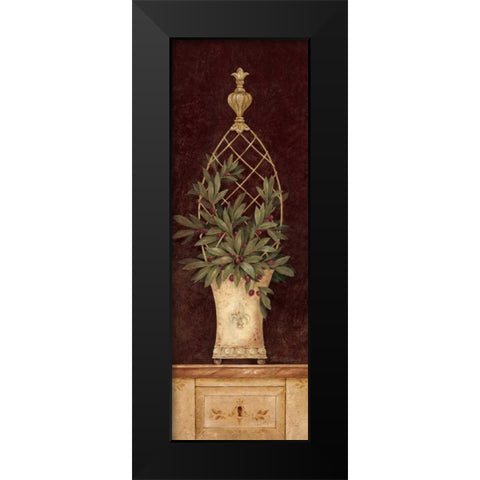 Olive Topiary I Black Modern Wood Framed Art Print by Gladding, Pamela