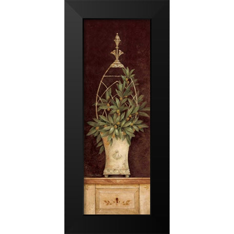 Olive Topiary II Black Modern Wood Framed Art Print by Gladding, Pamela