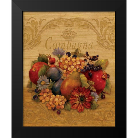 Compagna Black Modern Wood Framed Art Print by Gladding, Pamela
