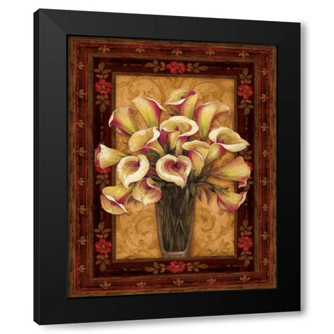 View from Pompeii I Black Modern Wood Framed Art Print with Double Matting by Gladding, Pamela