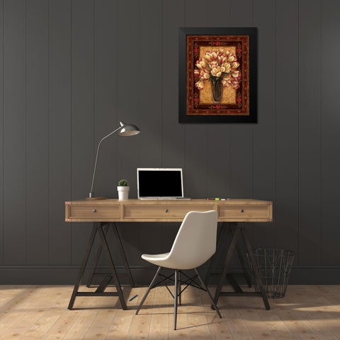 View From Pompeii II Black Modern Wood Framed Art Print by Gladding, Pamela