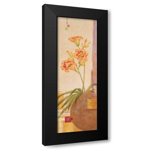 In the Garden I Black Modern Wood Framed Art Print with Double Matting by Gladding, Pamela