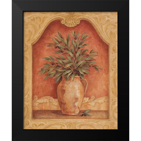 Sienna Fruit I Black Modern Wood Framed Art Print by Gladding, Pamela