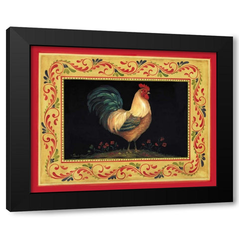 Francesco Black Modern Wood Framed Art Print with Double Matting by Gladding, Pamela