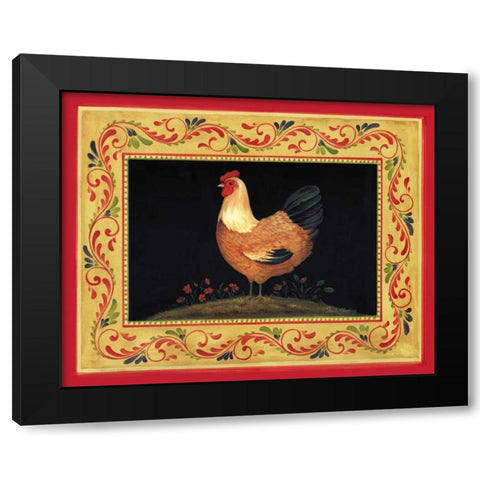 Francesca Black Modern Wood Framed Art Print with Double Matting by Gladding, Pamela