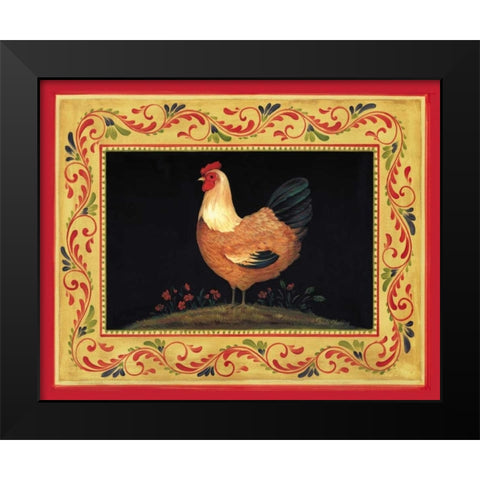 Francesca Black Modern Wood Framed Art Print by Gladding, Pamela
